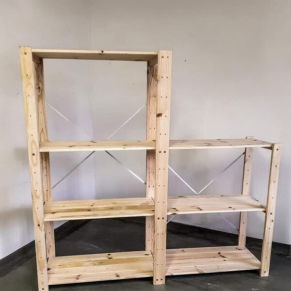 2-Bay Shelving Unit DIY-Kit L-Shape - Image 2