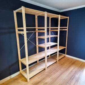 3-Bay Skeleton Closet DIY-kit 2256 High