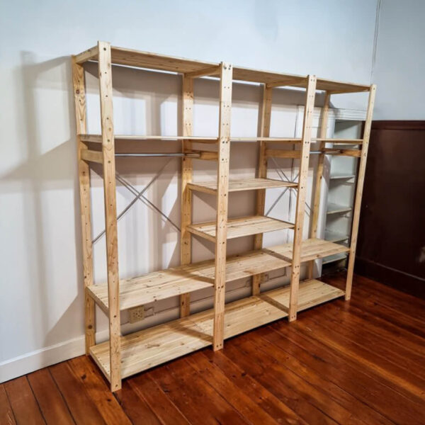 3-Bay Skeleton Closet DIY-kit 2256 High - Image 2