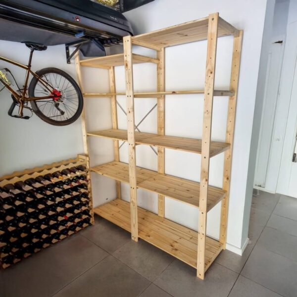 2-Bay Shelving Unit DIY-kit 2256 High - Image 2