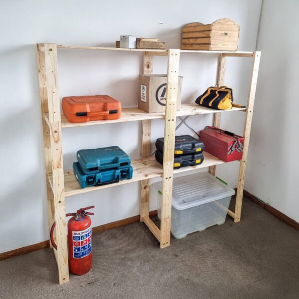 2-Bay Shelving Unit DIY-kit With Bases - Image 3