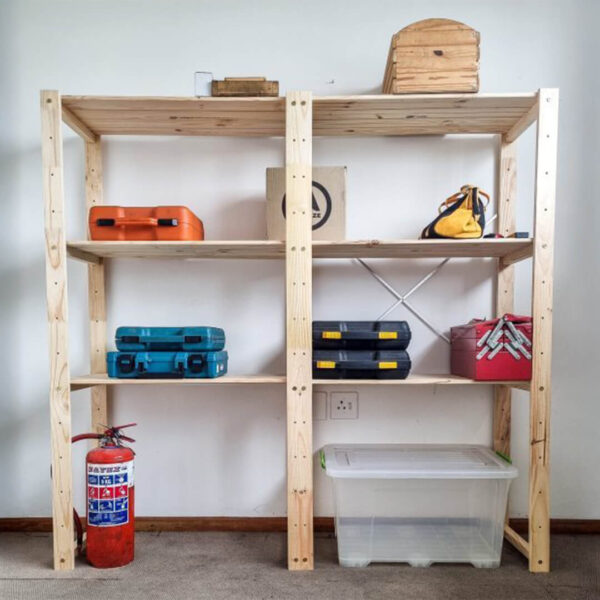 2-Bay Shelving Unit DIY-kit With Bases - Image 2